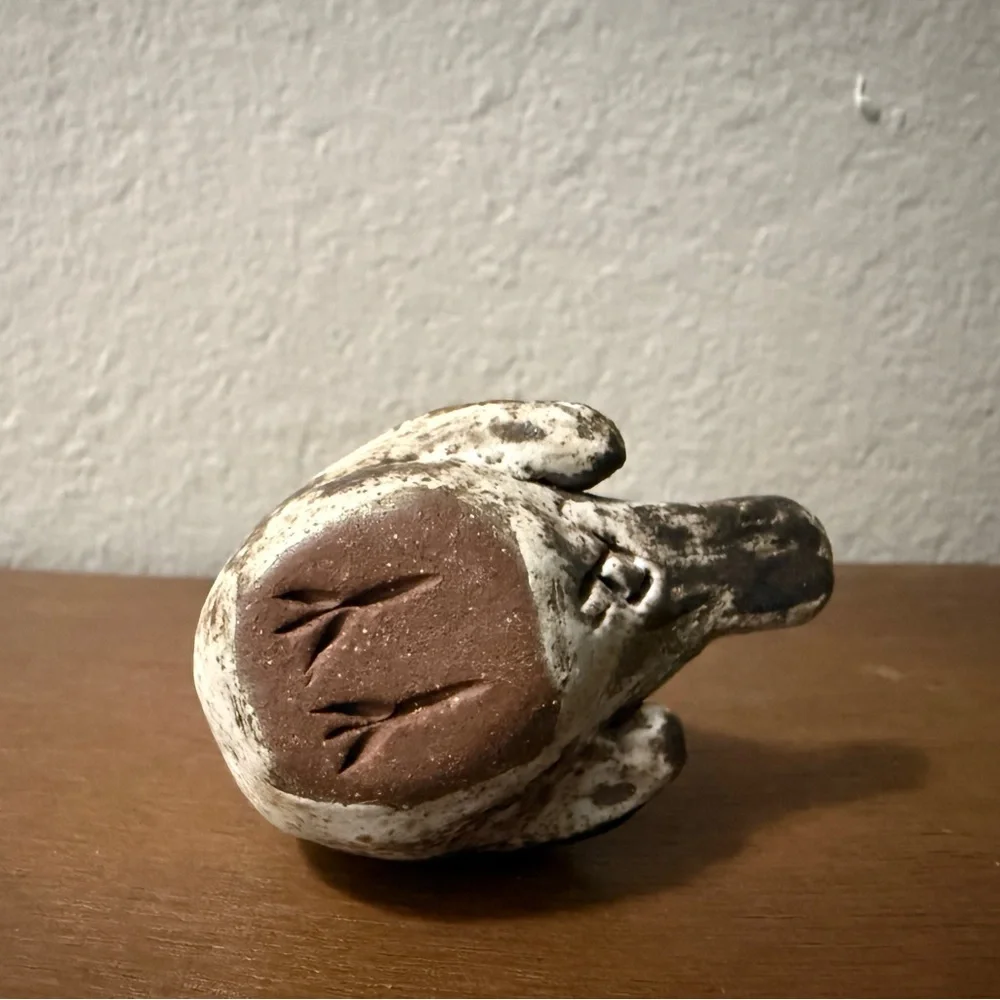 Vintage mcm sparrow pottery figurine